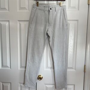 Zara Beige and Multicolor Striped Pants